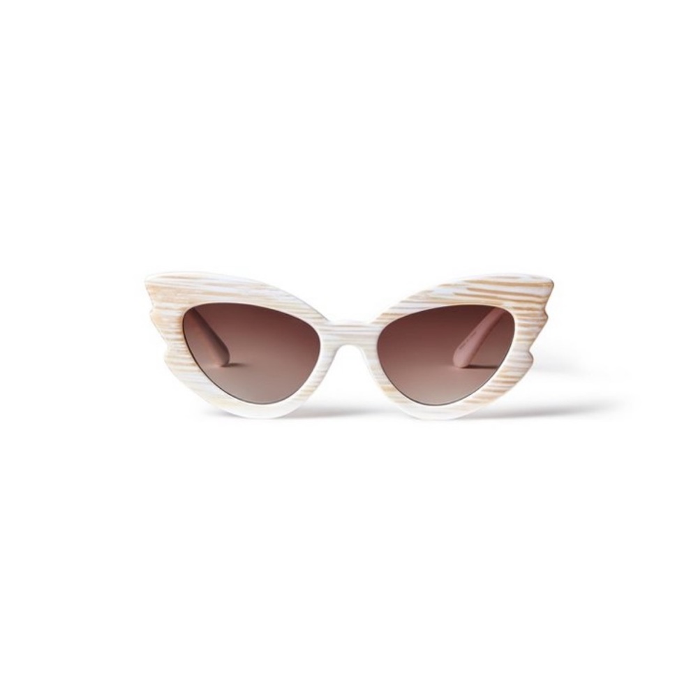 Agua Bendita x Target cateye sunglasses in cream